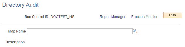 Directory Audit page Directory Audit page