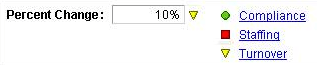 Correct example of status icons that use both color and shape to convey meaning Correct example of status icons that use both color and shape to convey meaning
