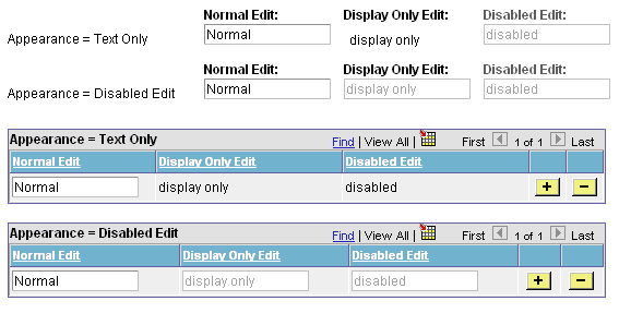 Example of Display-Only Appearance settings at runtime using the base PSEDITBOX style Example of Display-Only Appearance settings at runtime using the base PSEDITBOX style