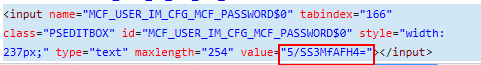 Page HTML showing real data in the value attribute Page HTML showing real data in the value attribute