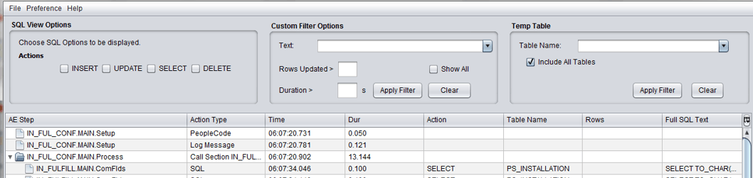 Filter Option in Log Analyzer Filter Option in Log Analyzer