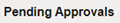 Page Title - Pending Approvals