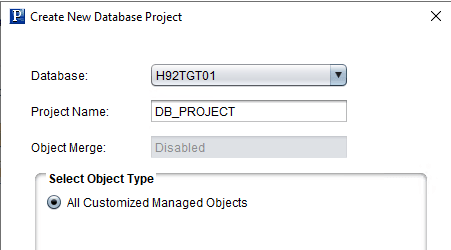 Create New Database Project Create New Database Project