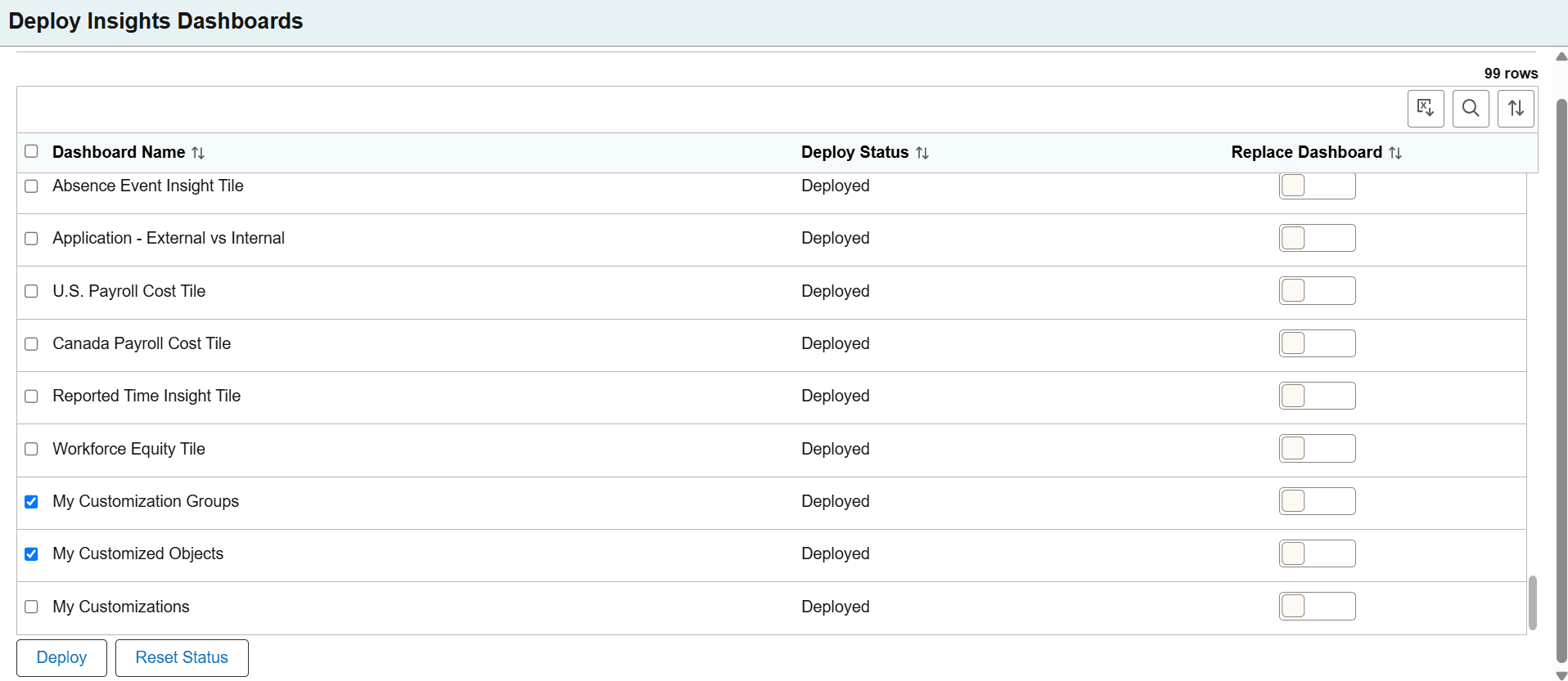 Deploying Insights Dashboards