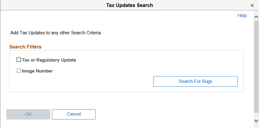 Tax Updates Search page Tax Updates Search page