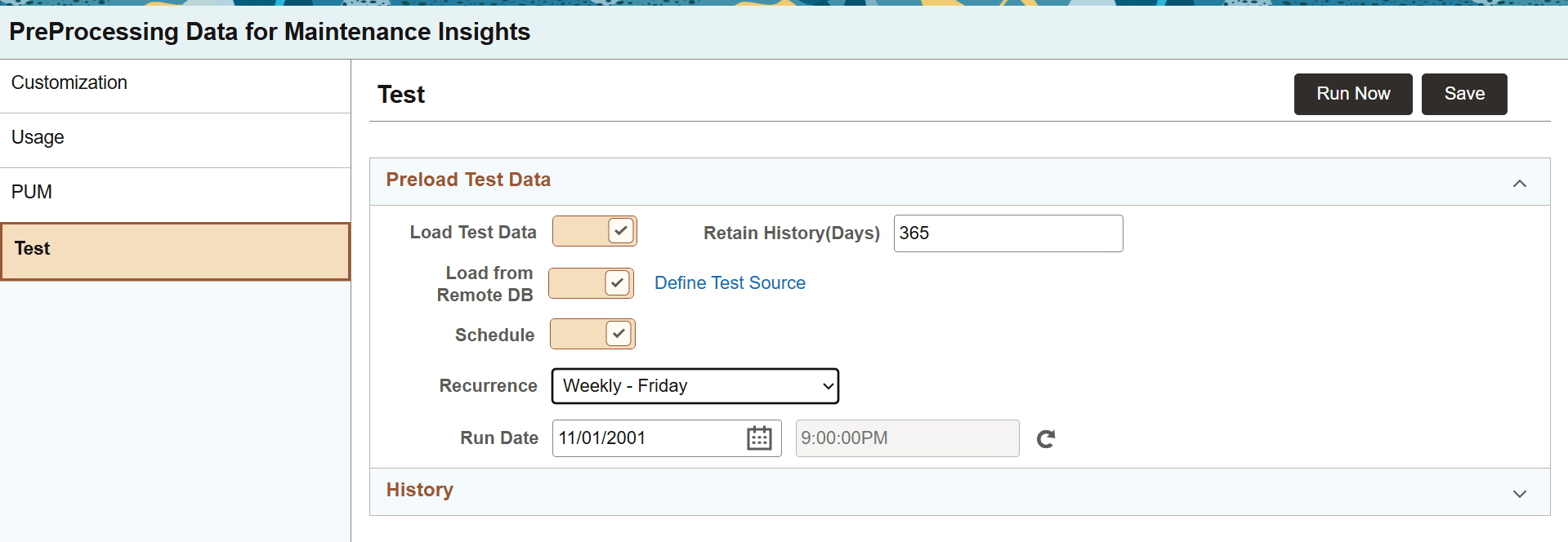 Loading Test Metadata for LCM Insights