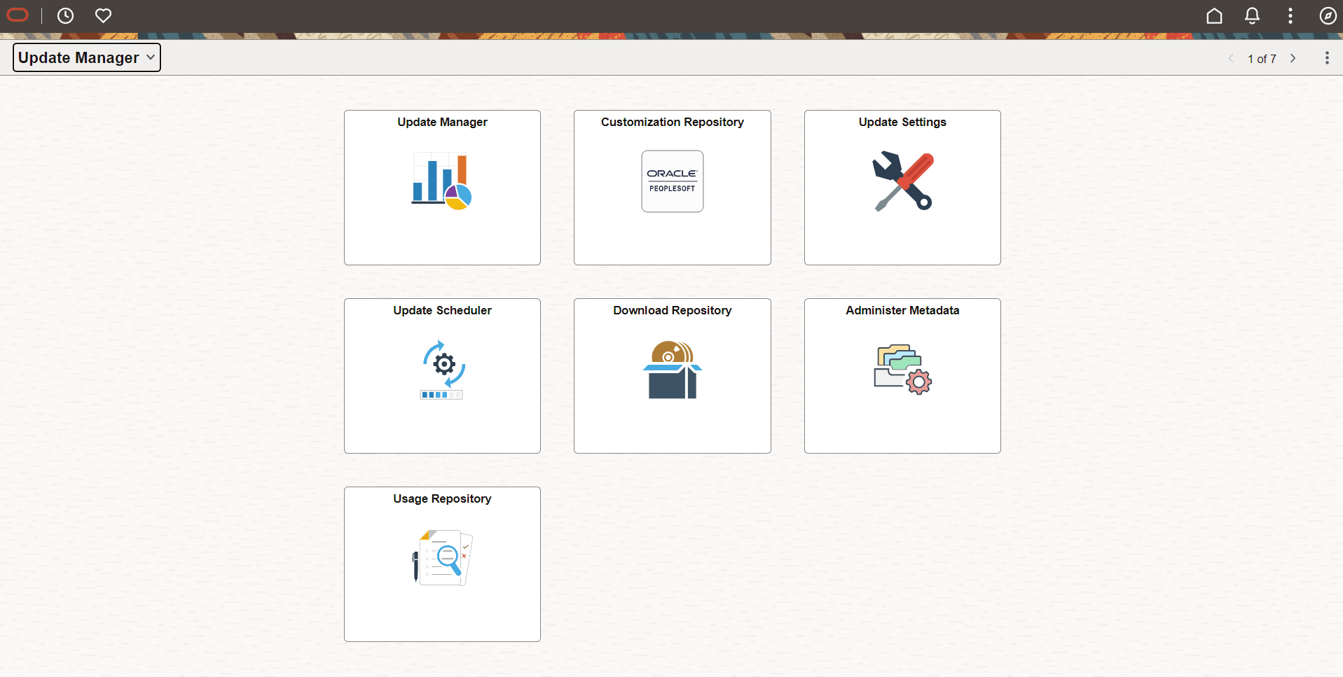 Update Manager Homepage Update Manager Homepage