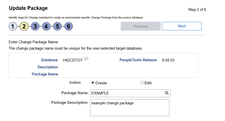 Update Package Step 2 of 6 Update Package Step 2 of 6