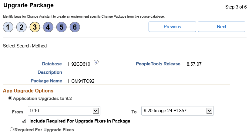 Upgrade Package Step 3 of 6 Upgrade Package Step 3 of 6