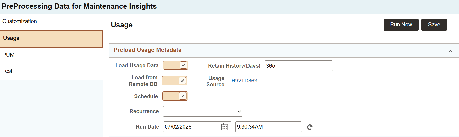 Loading Usage Metadata for LCM Insights
