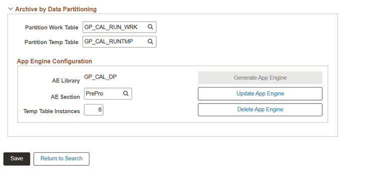 Manage Archive Objects by Data Partitioning page after generation Manage Archive Objects by Data Partitioning page after generation
