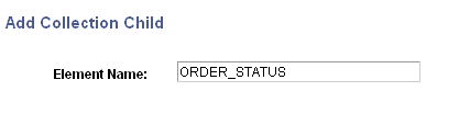 Add Collection Child page
