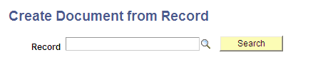 Create Document from Record page
