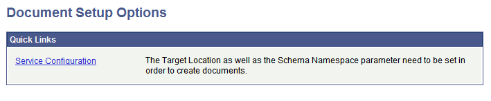 Document Setup Options page Document Setup Options page
