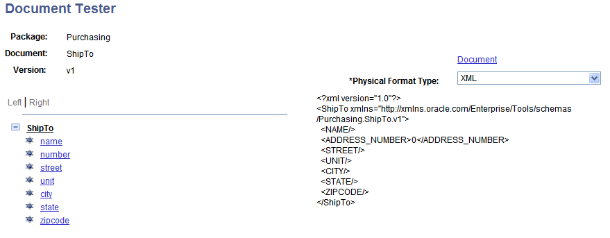 Document Tester page Document Tester page