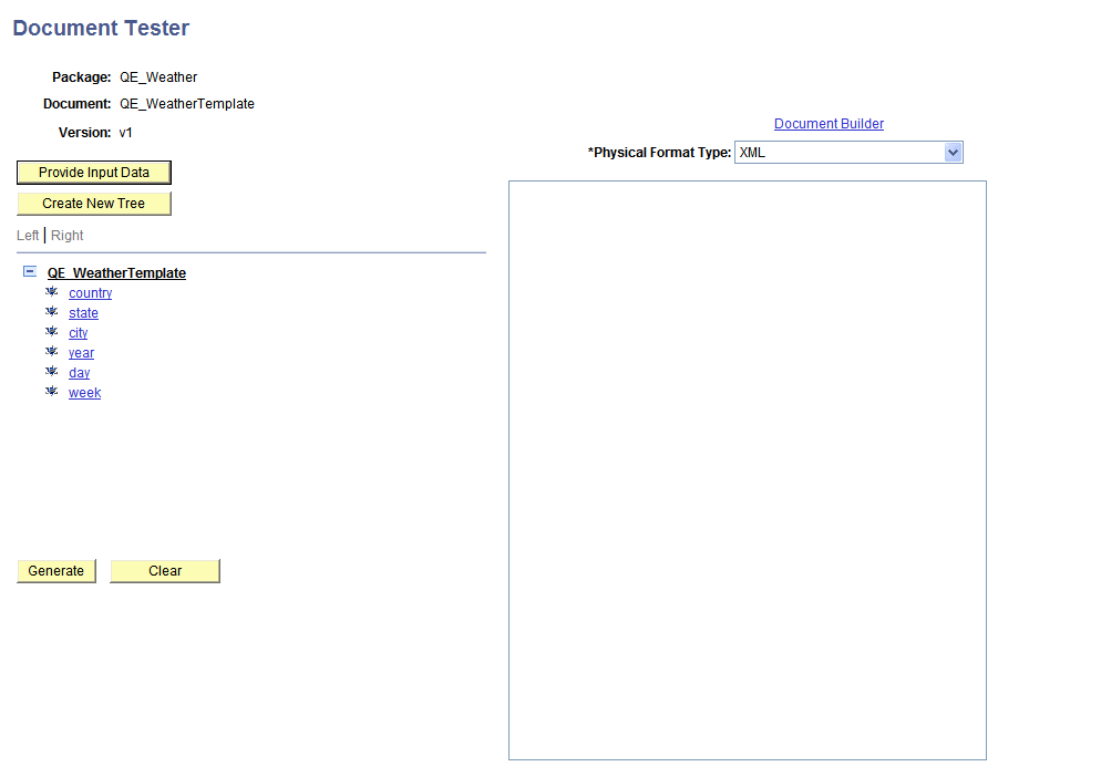 Document Tester page Document Tester page