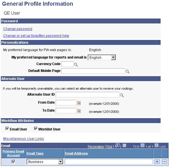 Run-time display of a classic page