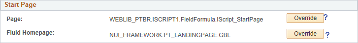 Web Profile Configuration - Look and Feel page, fluid properties