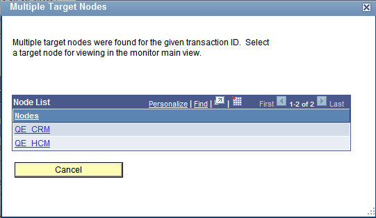 Multiple Target Nodes page Multiple Target Nodes page