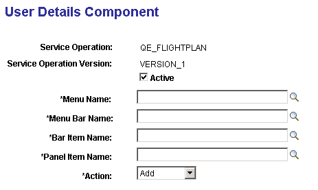 User Details Component page User Details Component page