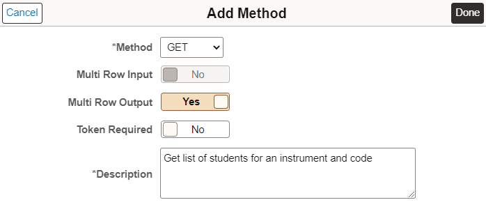 Add Method page for Provider Application Service Add Method page for Provider Application Service