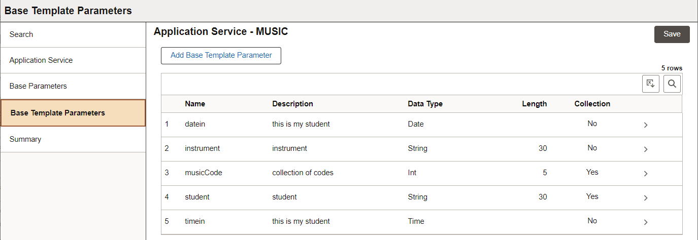 Base Template Parameters page Base Template Parameters page