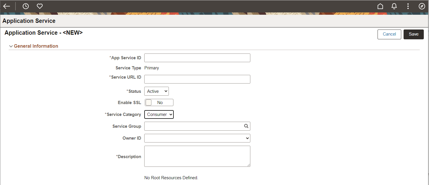 Create New Consumer Application Service Create New Consumer Application Service