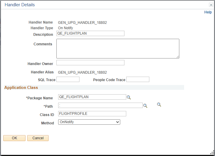 Handler Details page Handler Details page