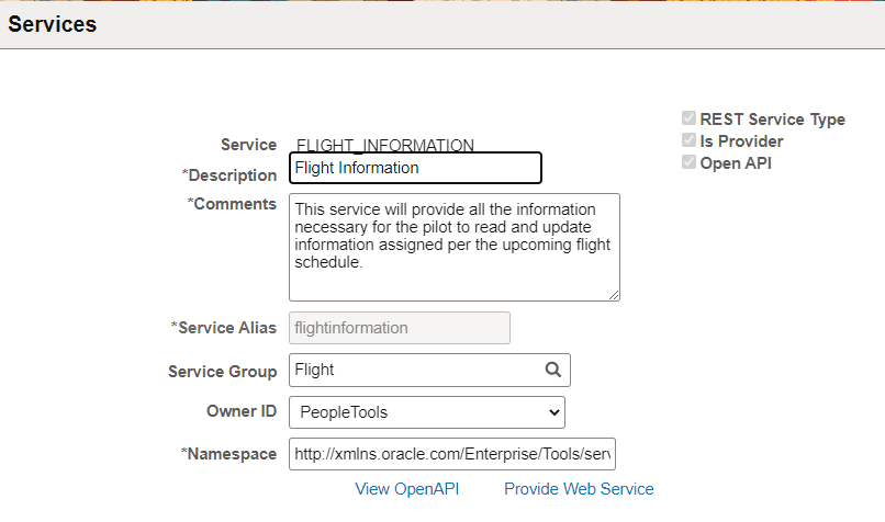 OpenAPI REST Service