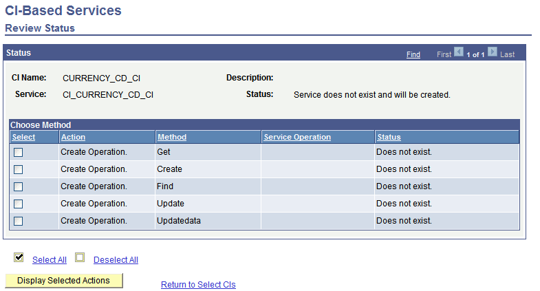 Review Status page Review Status page