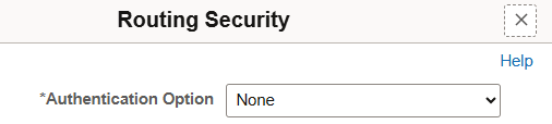 Routing Security page