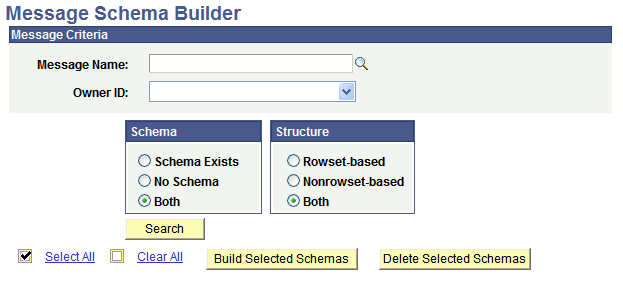 Schema Builder page Schema Builder page
