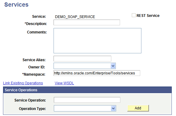Services page Services page