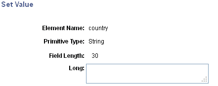 Set Value page Set Value page