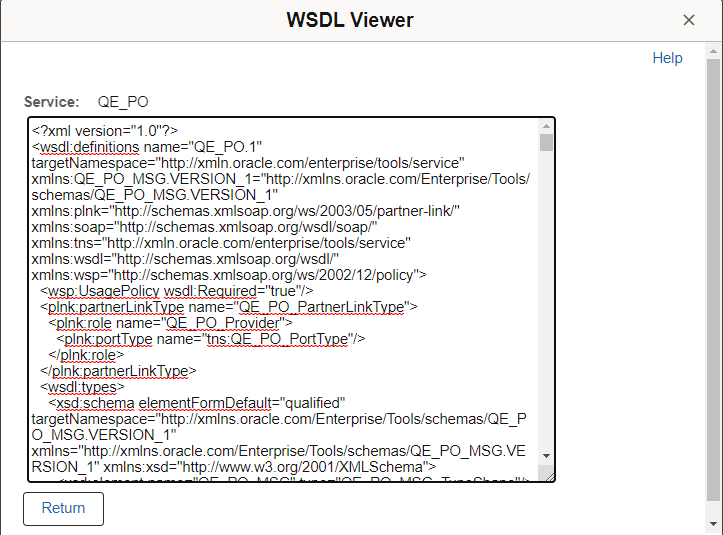 WSDL Viewer WSDL Viewer
