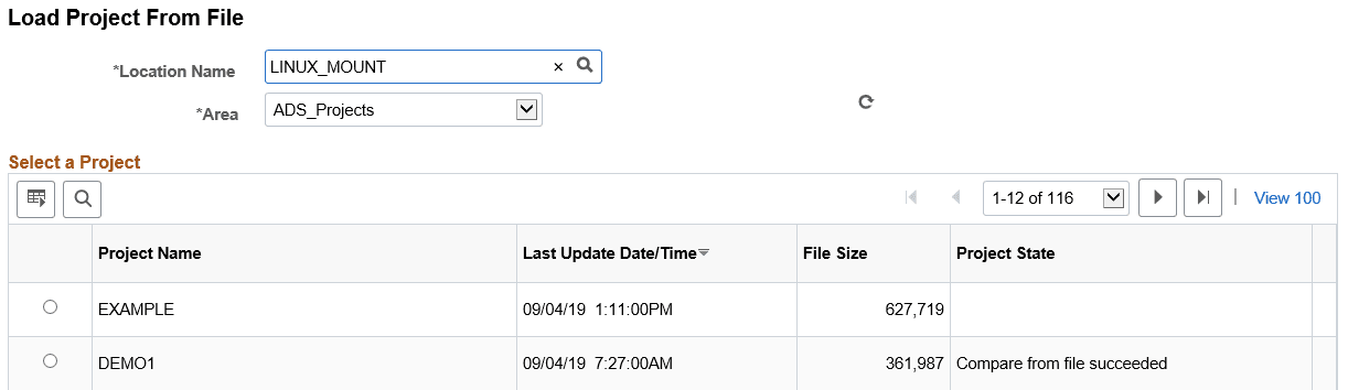 Load Project From File Load Project From File