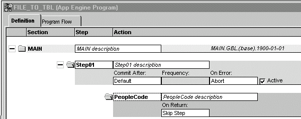 Application Engine example program Application Engine example program