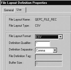 File Layout Definition Properties File Layout Definition Properties