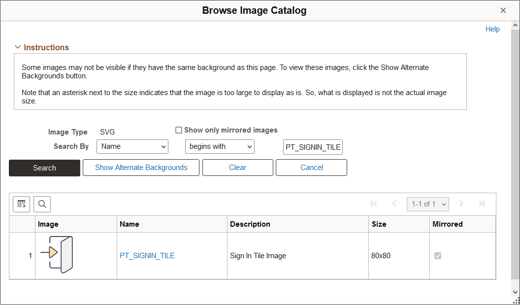 Browse Image Catalog secondary page Browse Image Catalog secondary page