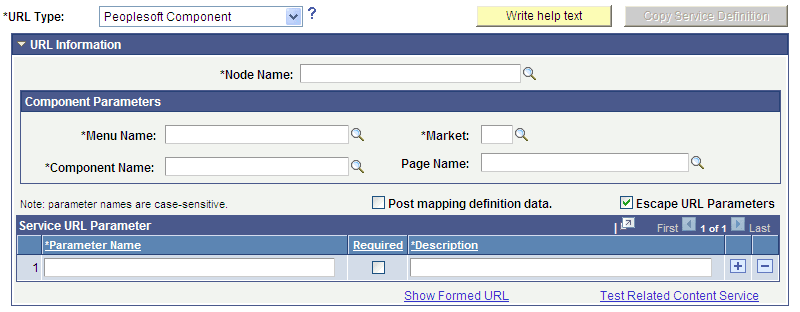 Define Related Content Service page for a PeopleSoft component Define Related Content Service page for a PeopleSoft component