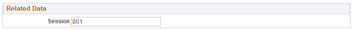 Example of the Related Data group box Example of the Related Data group box