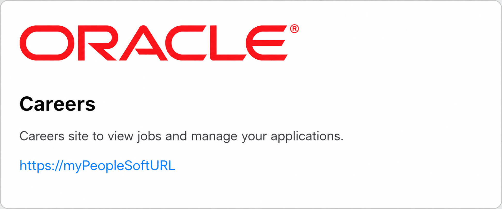 Link Preview for PeopleSoft URL