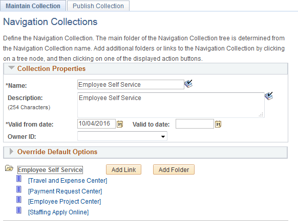 Navigation Collections page for a collection to be used as custom homepage tabs Navigation Collections page for a collection to be used as custom homepage tabs