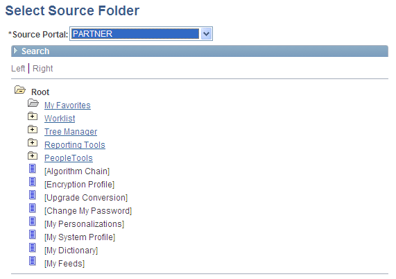 Select Source Folder page Select Source Folder page