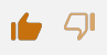 Thumbs up and Thumbs down buttons