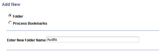 Add a new folder page Add a new folder page