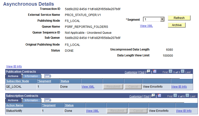 Asynchronous details page Asynchronous details page