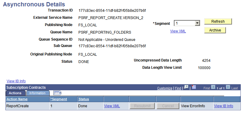 Asynchronous Details page Asynchronous Details page