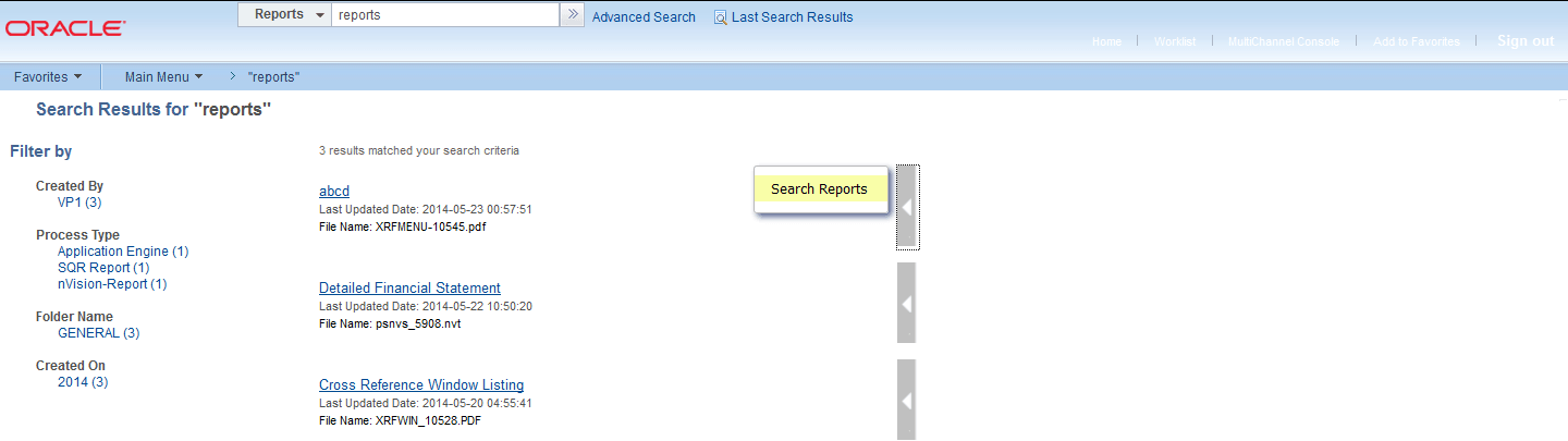 Global Search Result Global Search Result