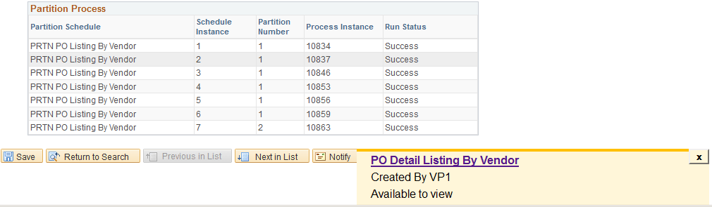 Partition Manager - Notification page Partition Manager - Notification page